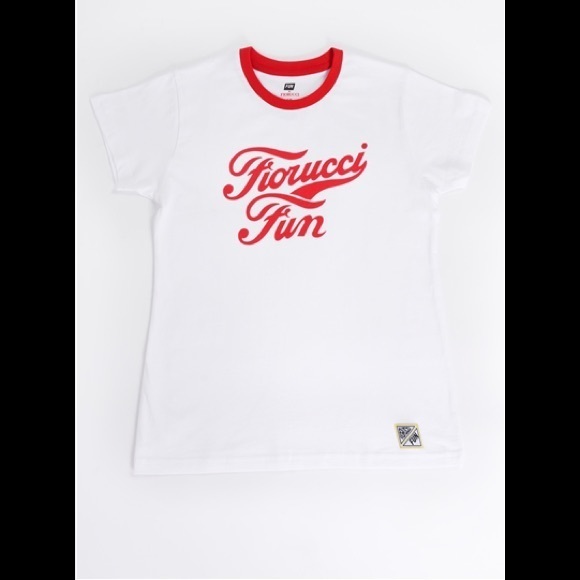 Authentic Fiorucci Fun Graphic Tee White/Red  Sz Small New Boutique - Picture 2 of 5